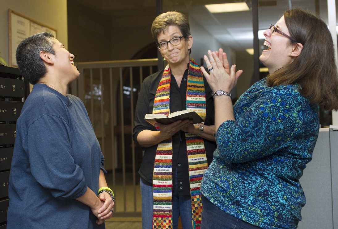 First same-sex weddings in Greensboro
